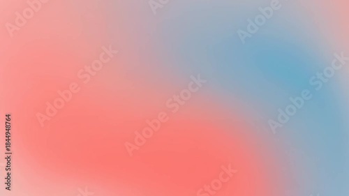 Abstract Gradient Background with Soft Coral and Blue Hues.