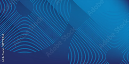 Bright blue dynamic abstract vector background with diagonal lines. 3d cover of business presentation banner for sale event night party. Fast moving soft circle wave line stripe decoration