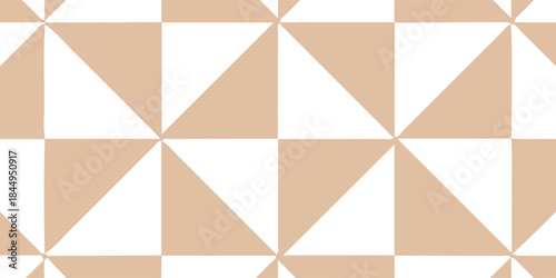 Geometric Beige Triangle Pattern Tile Background For Modern Design And Wallpaper.vector illustration eps10