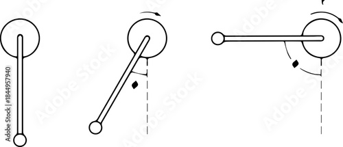 Physics Sketch Showing Classical Mechanics Figures and Fundamental Equations