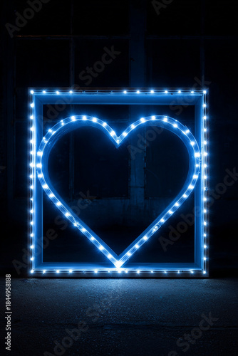 Heart illuminate light frame