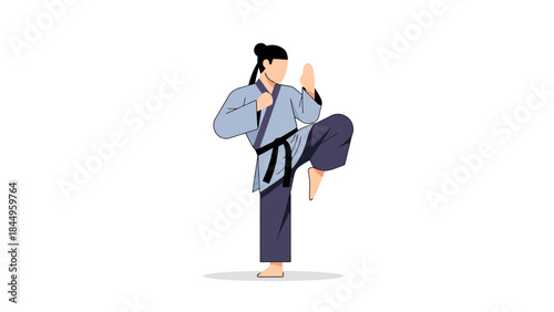 Young Woman Traveling with Backpack in Urban Environment