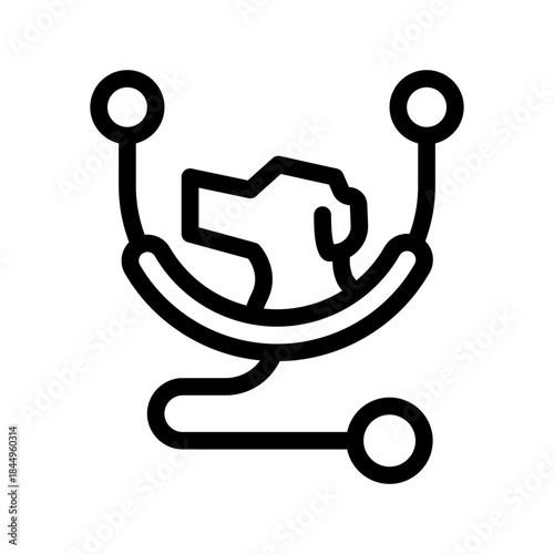 Thermometer for measuring animal body temperature.