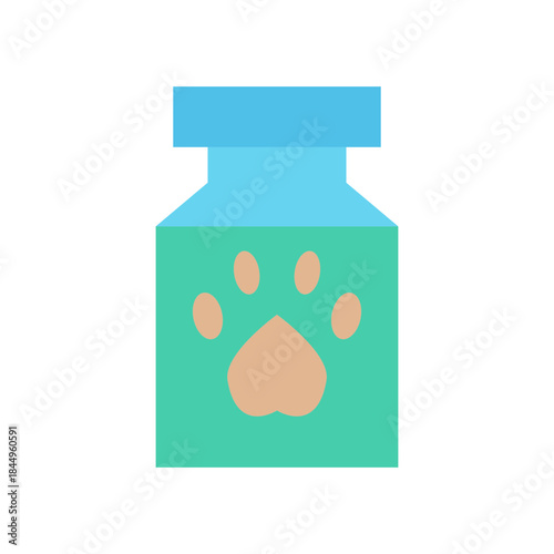 Medicine bottle for pet treatments.