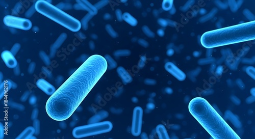 Fototapeta Naklejka Na Ścianę i Meble -  Microscopic view of bacteria