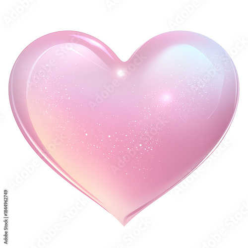 pink glitter gradient heart transparent background decorative element png