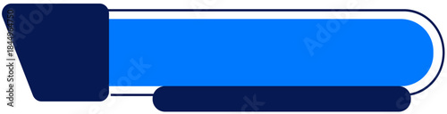 Abstract geometric shapes in turquoise and black, minimalist design