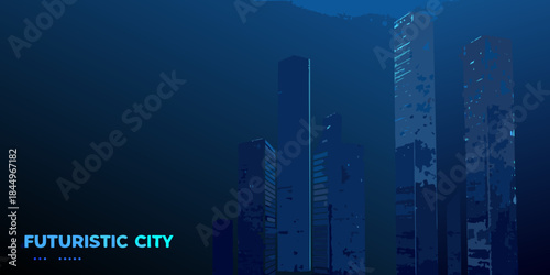 Submerged futuristic city a digital illustration of underwater architecture