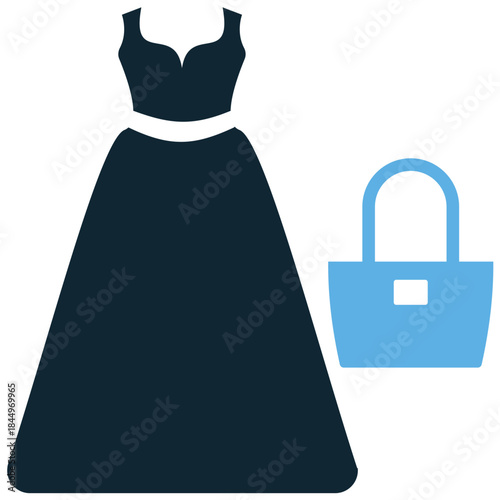Woman fashion icon vector for style blogs and apparel retail. Symbolizes femininity, trends, and modern clothing. Ideal for boutiques or magazines.