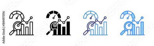 Benchmarking icon set multiple style collection