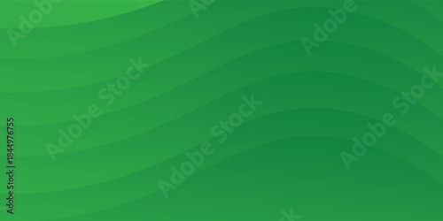 Abstract landscape green hills valley vector illustration background