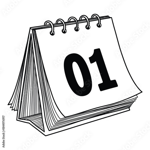 calendar page showing first day of month