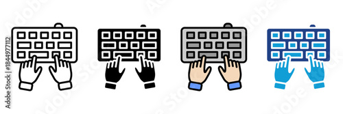 Technology  Digital Icon Set Multiple Style Collection. Laptop, Smartphone, Tablet, Desktop PC, Server, Cloud Computing, Artificial Intelligence, Robot, Microchip, Circuit Board, Coding, Keyboard, Mo