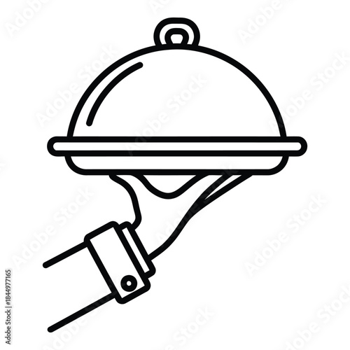 cloche serving dish icon
