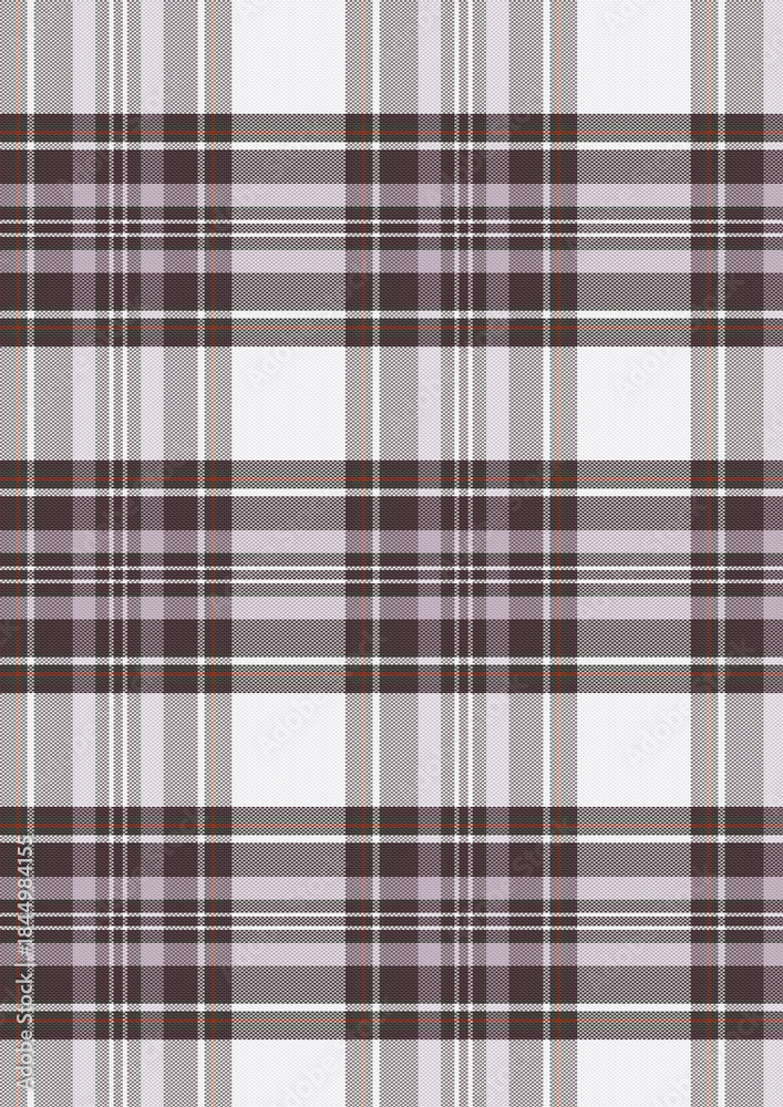 Obraz premium Seamless blue and white checkered fabric pattern texture design wallpaper illustration