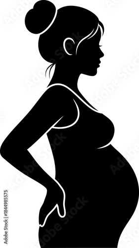 Pregnant Woman Silhouette Profile pregnant.
