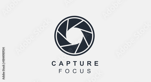 Camera Shutter Logo Design Element.