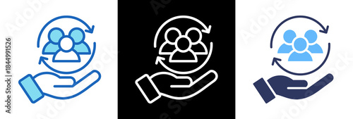 Diversity Inclusion triplestyle icon