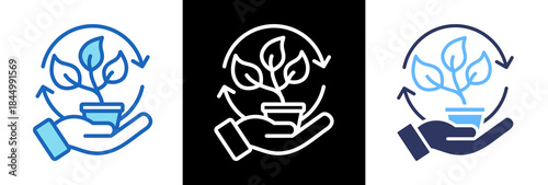 Eco Responsibility triplestyle icon