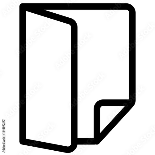 Folded Document Page Icon