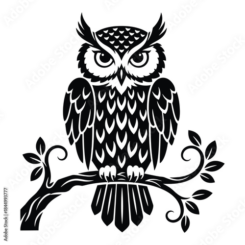 owl perched on a branch