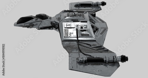 Εκτύπωση καμβά Highly Detailed Futuristic Star Fighter Spaceship Model