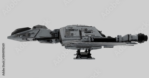 Foto Highly Detailed Futuristic Star Fighter Spaceship Model