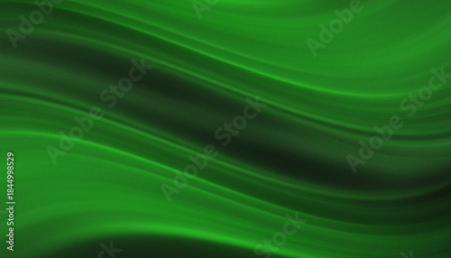 Abstract green smooth background with lines.
