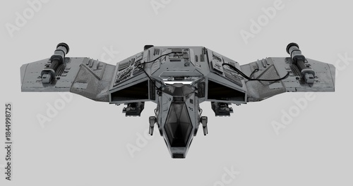 Obraz na plátně Highly Detailed Futuristic Star Fighter Spaceship Model