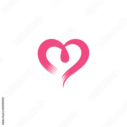 Heart Love Logo Design Vector