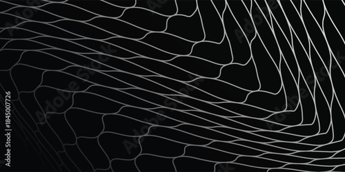 Abstract white and black mesh background for sports, mesh texture for fishing nets. Seamless pattern for sportswear or soccer goal, volleyball net, modern.