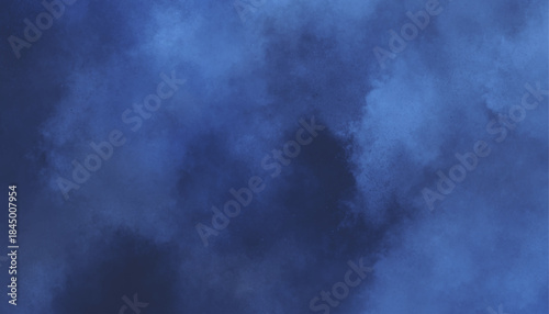Dark Blue Abstract Watercolor Background