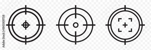 Target icon set illustration. goal icon vector. target marketing sign and symbol. Black color best design.