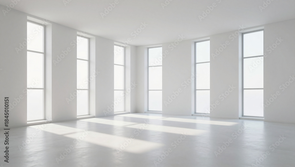 Fototapeta premium Pristine Nordic Meditation Room