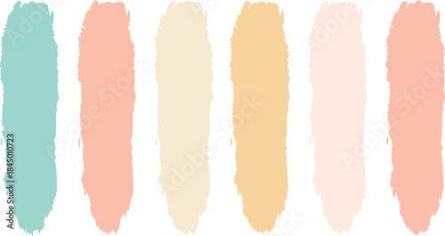 Soft hand painted pastel strokes vector illustration scalable eps for design