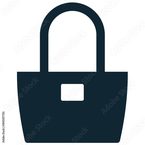 Woman bag icon vector for accessory retail and fashion apps. Symbolizes feminine style, carrying essentials, and modern handbags.