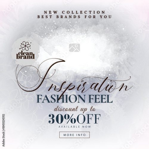 Stylish set of four fashion posters with bold typography and models in dynamic poses against vibrant backdrops. Typography poster design.