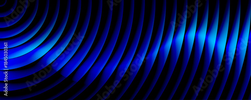 blue fractal glass grainy blurred neon textured, Futuristic neon texture with bright smooth fluted curved lines. vibrant shades of light blue background design