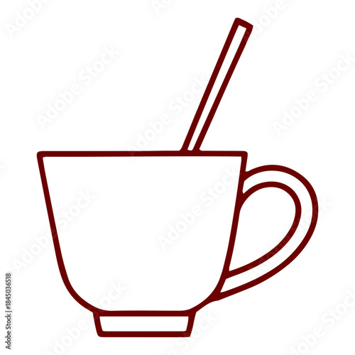 Chinese Tea Drink Outline Icon