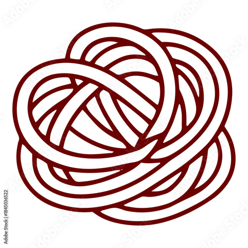 Chinese Noodles Food Outline Icon