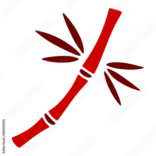 Chinese Bamboo Solid Icon