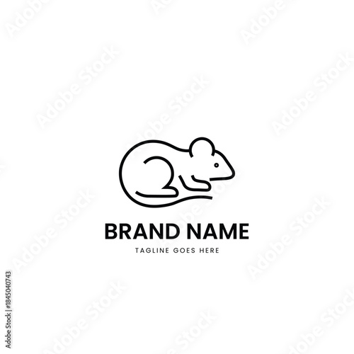 vector illustration of an rat