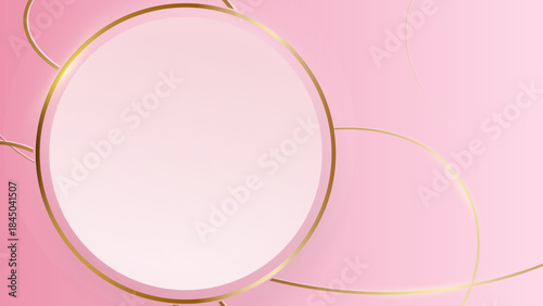 Elegant Pink and Gold Abstract Background  Luxury Template