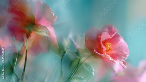 floral abstract macro bokeh blur dreamy soft petals color motion dreamy abstract floral macro with soft motion blur