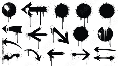 Hand Drawn Arrow Clipart: Black Sketch Arrows, Curved & Bold Arrow Designs