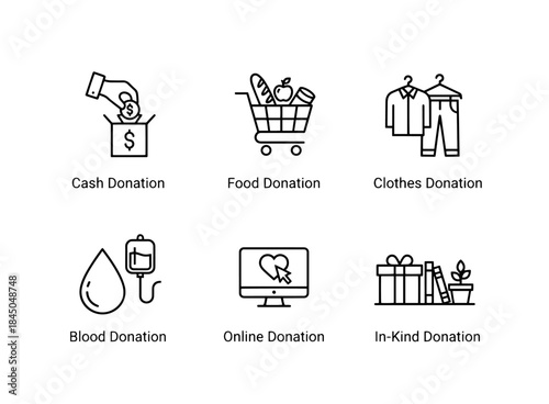 Cash Donation Food Donation Clothes Donation Blood Donation Online Donation In Kind