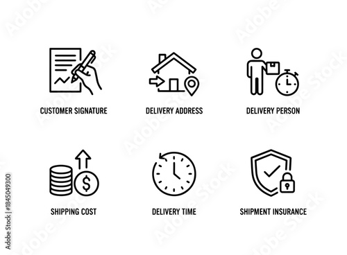 Customer Signature Delivery Address Delivery Person Shipping Cost Delivery Time