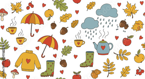 Cozy autumn illustrations