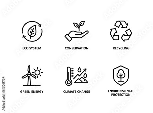 Eco System Conservation Recycling Green Energy Climate Change Environmental Protection