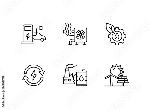 Electric Charging Station Heat Pump Biofuel Energy Transition Fossil Fuels Alternative Energy